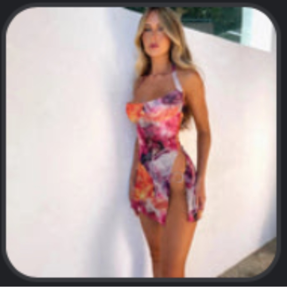 Ibiza Printed Mini Dress